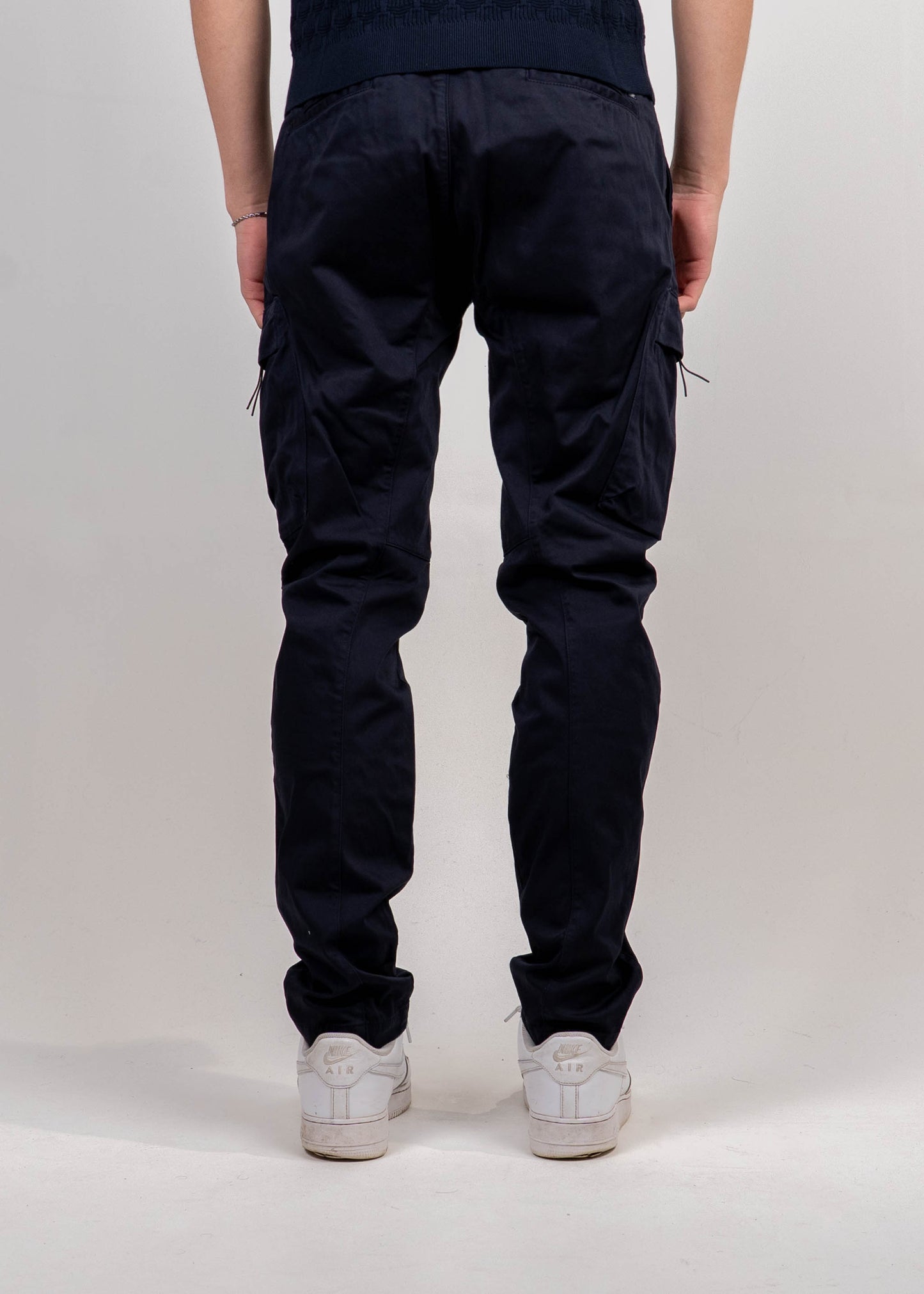 STRETCH SATEEN CARGO LENS PANTS