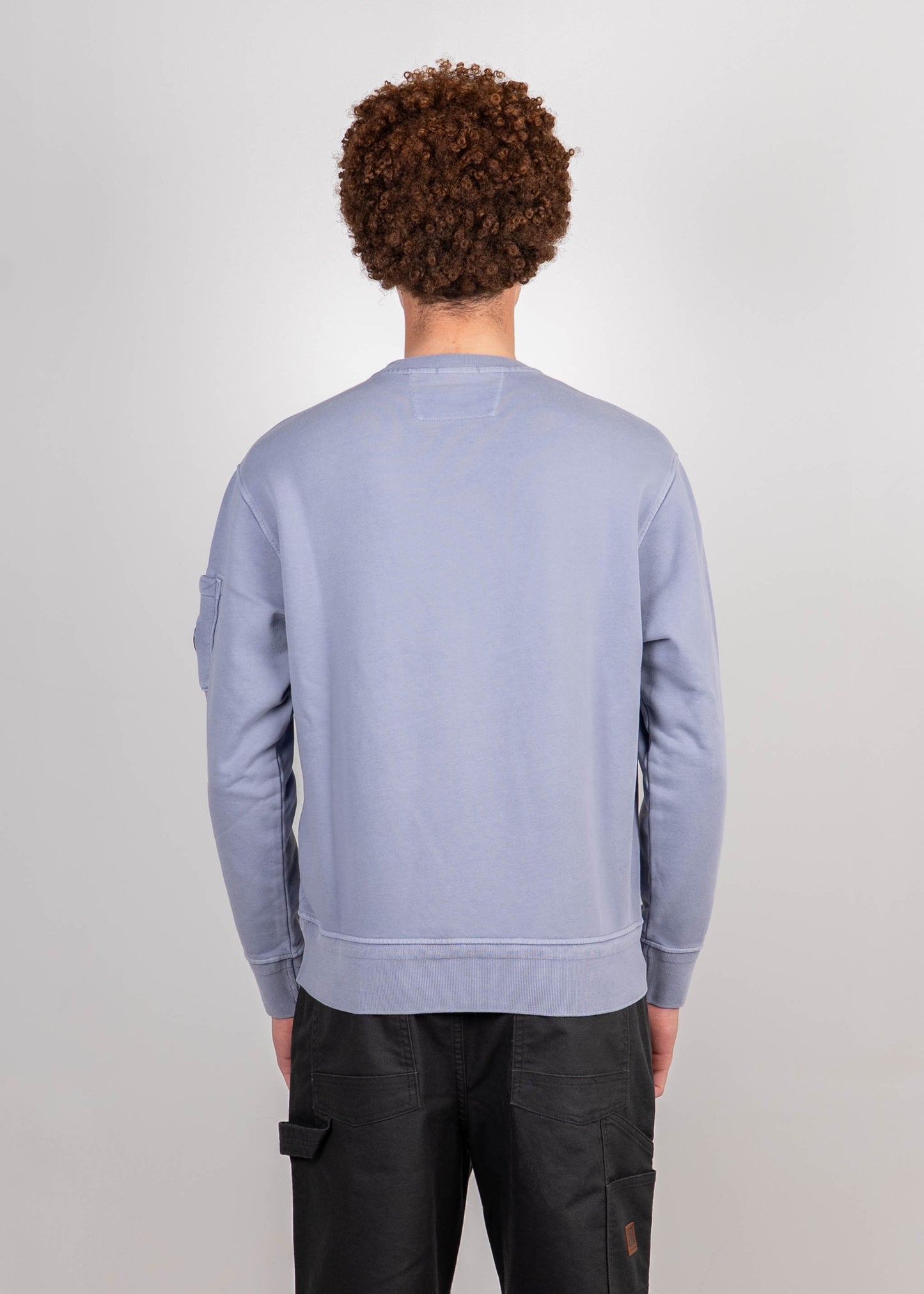 COTTON DIAGONAL FLEECE CREWNECK SWEATSHIRT