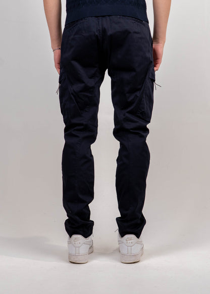 STRETCH SATEEN CARGO LENS PANTS