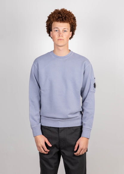 COTTON DIAGONAL FLEECE CREWNECK SWEATSHIRT