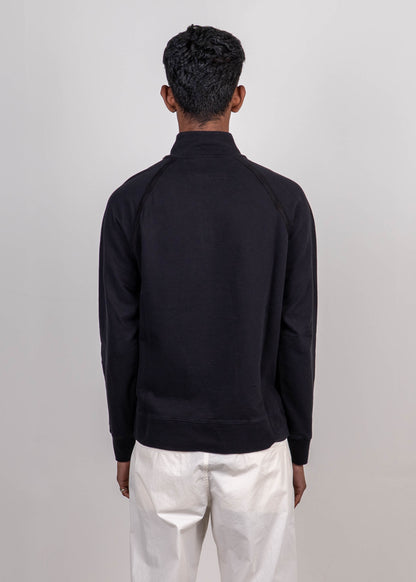 LIGHT FLEECE HALF ZIP LOGO SWEATSHIRT