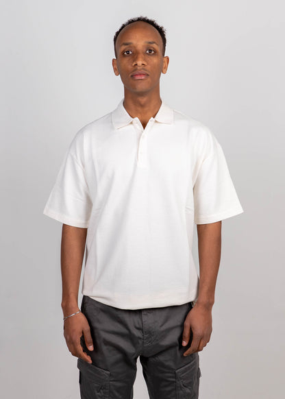 MICRO PATTERN JERSEY JACQUARD POLO