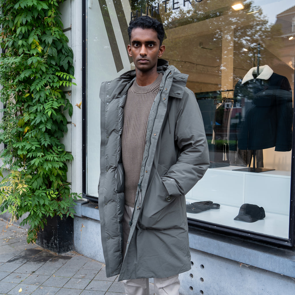 299_OUTERWEAR LONG JACKET - Hunters Maastricht