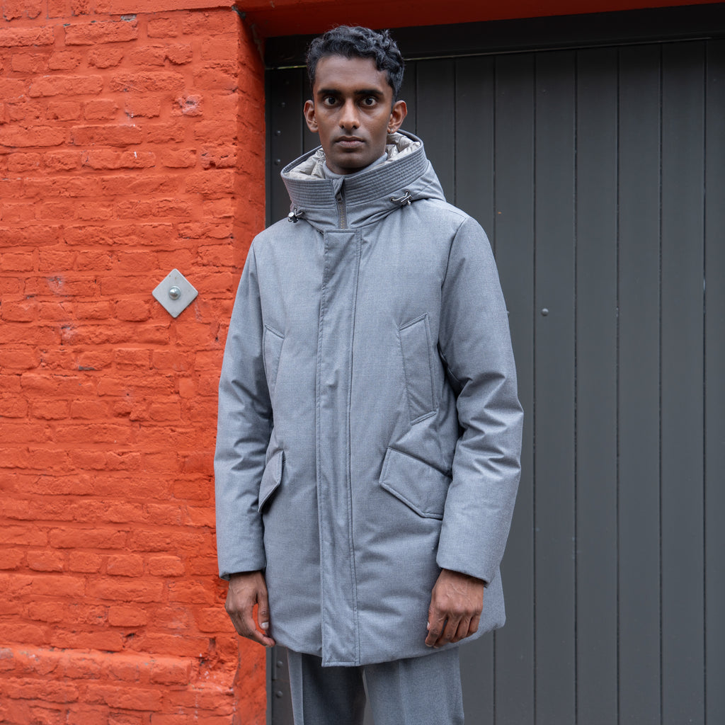 515_SILK PARKA - Hunters Maastricht