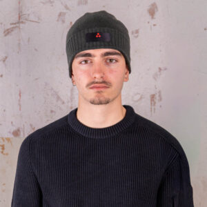 WOOL BLEND HAT - GREY GREEN